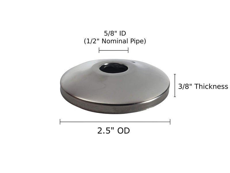 Miiflex Complete Faucet Set Valve 1/2 in. NOM Inlet x 3/8 in. OD Compression Outlet Angle Shut Off Valve + Escutcheon Plate + 20" Long Stainless Steel Braided Lavatory Water Supply Line (2 Pack) - Image 4